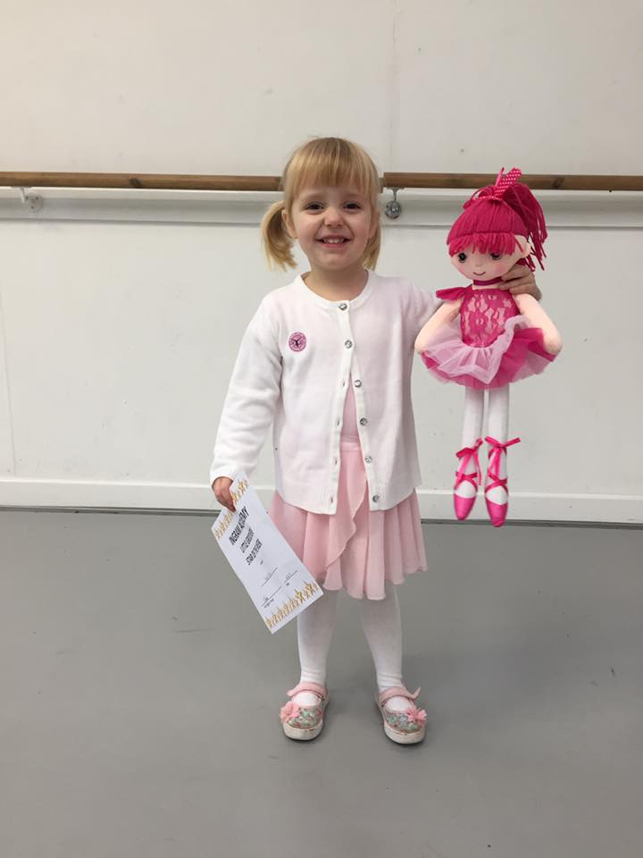 Young dancer in costume